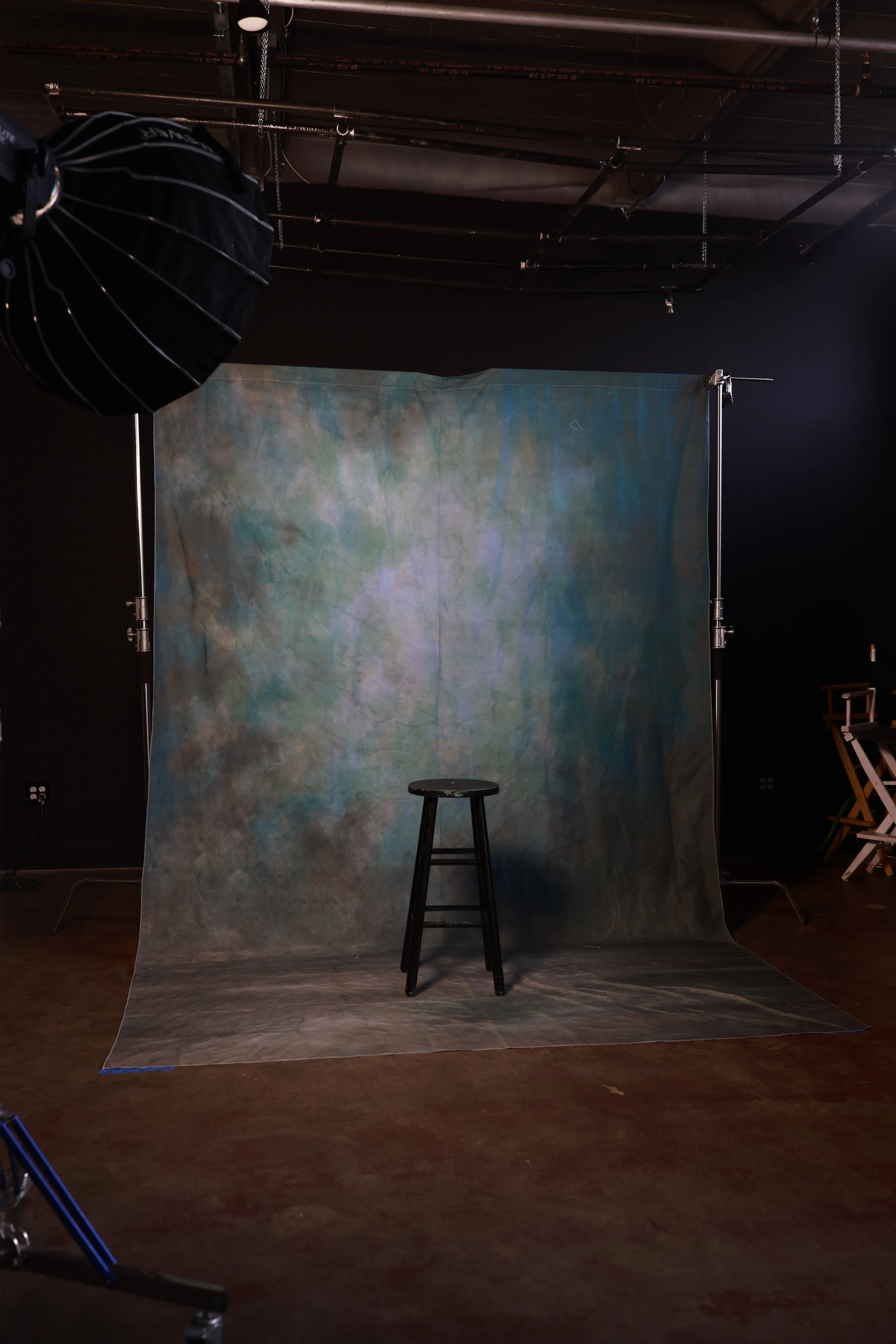 Green Abstract Fabric Backdrop