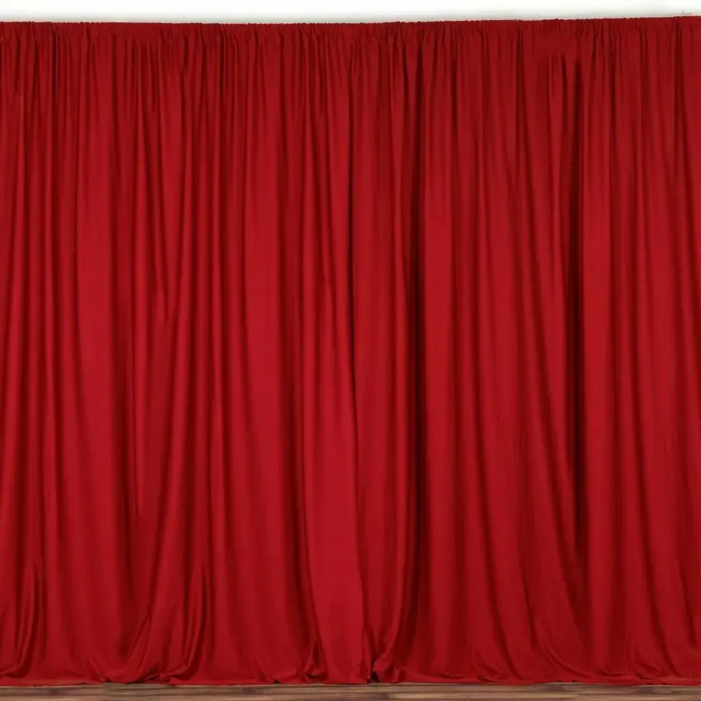 Red Drape Curtains