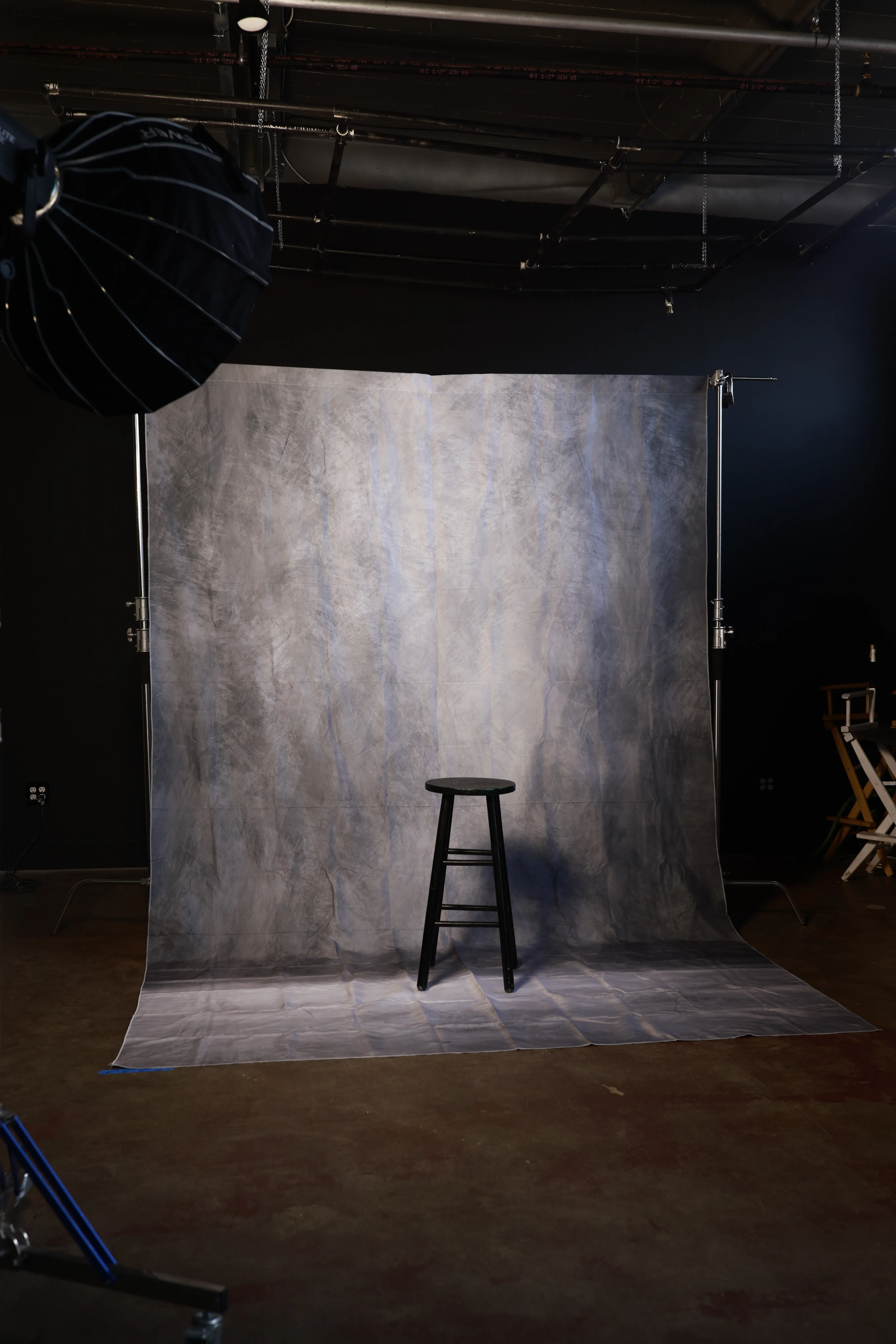 Grey Abstract Fabric Backdrop