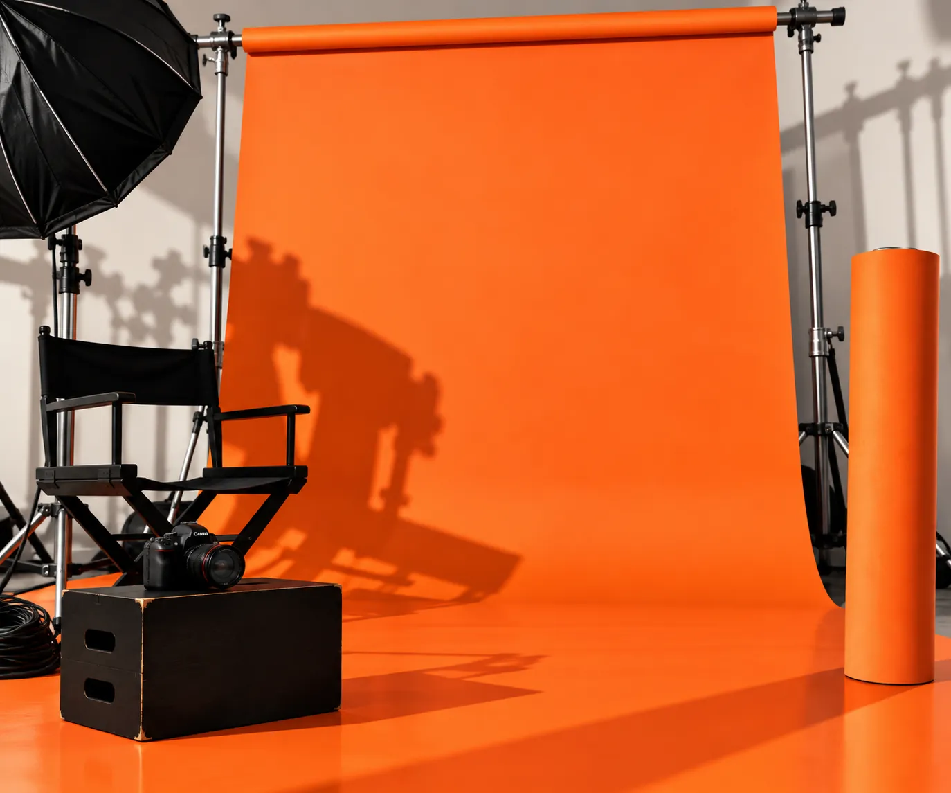 Bright Orange Seamless Paper