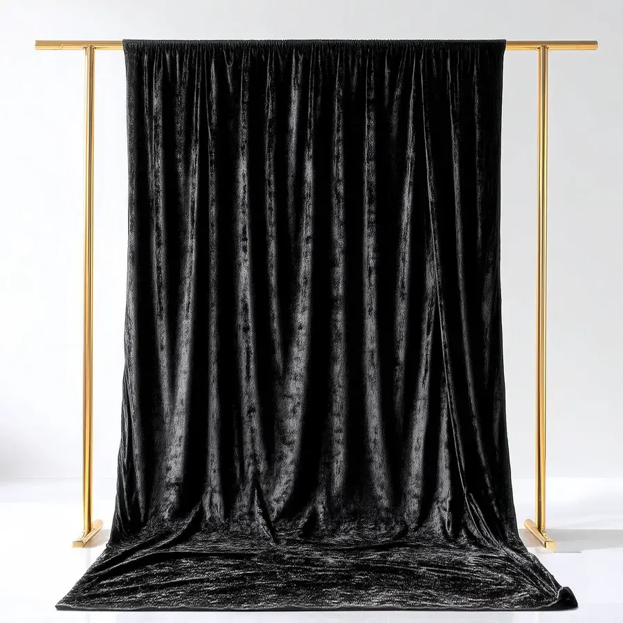 Black Crushed Velvet