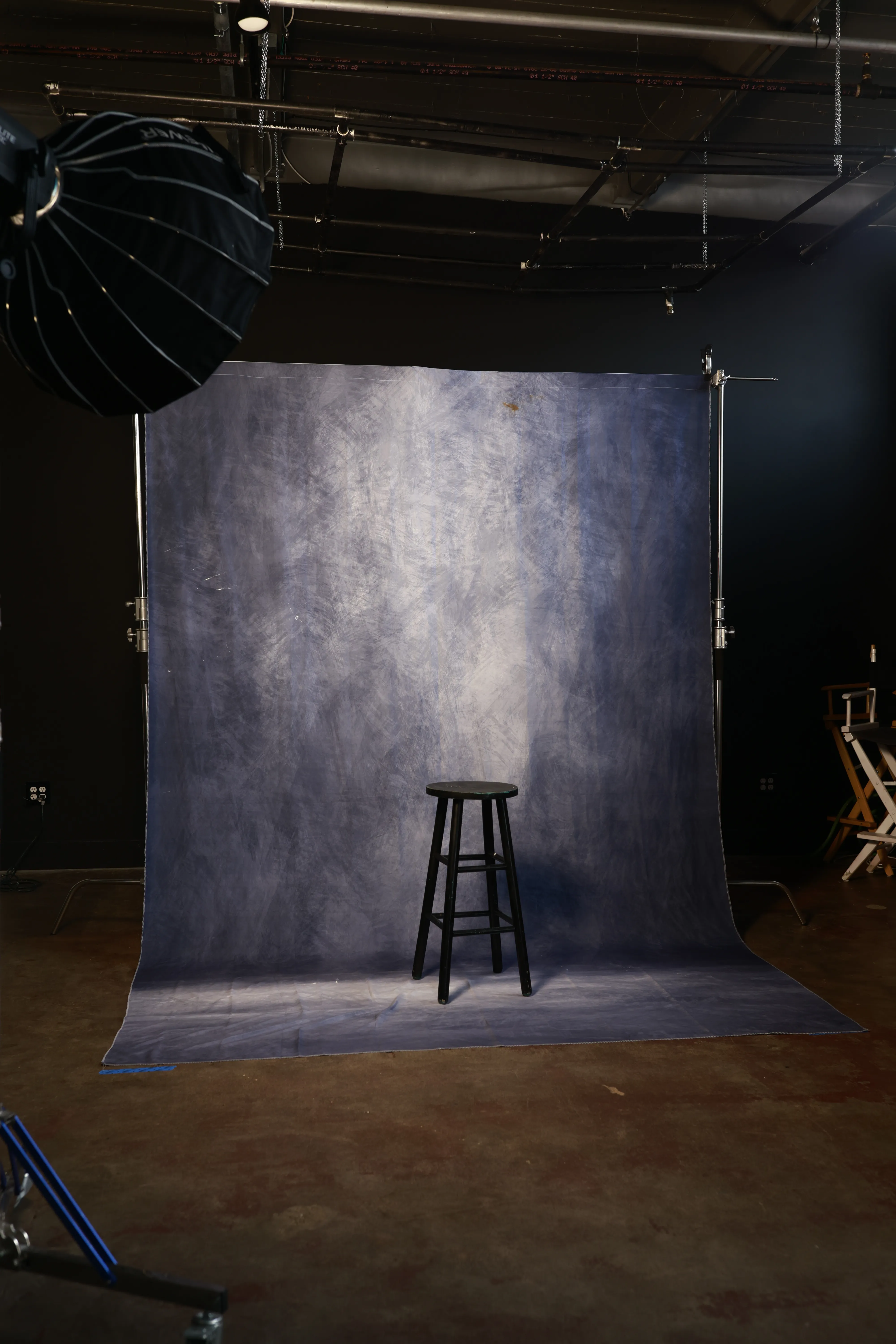 Dark Blue Fabric Backdrop