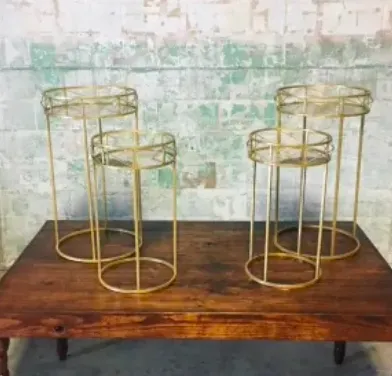 Gold and Mirror Nesting Tables