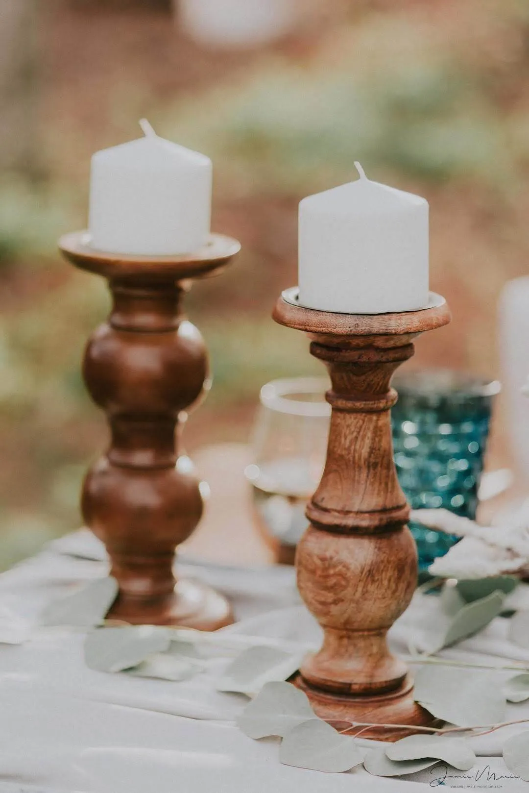 Wooden Candleholders
