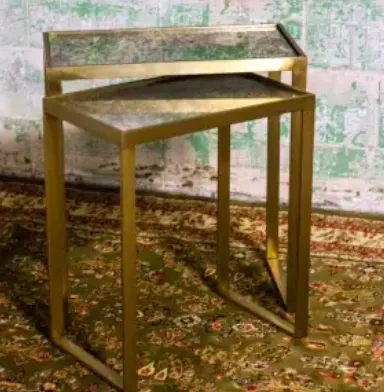Gold and Mercury Nesting Tables 