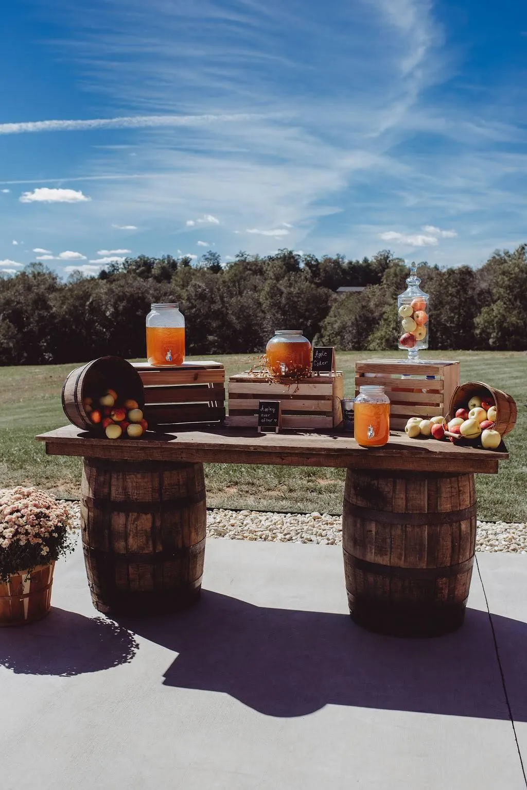 Oak Barrel Bar/Table