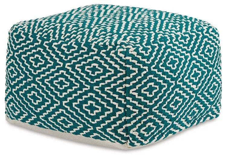 Brynnsen Pouf (Teal/Blue)