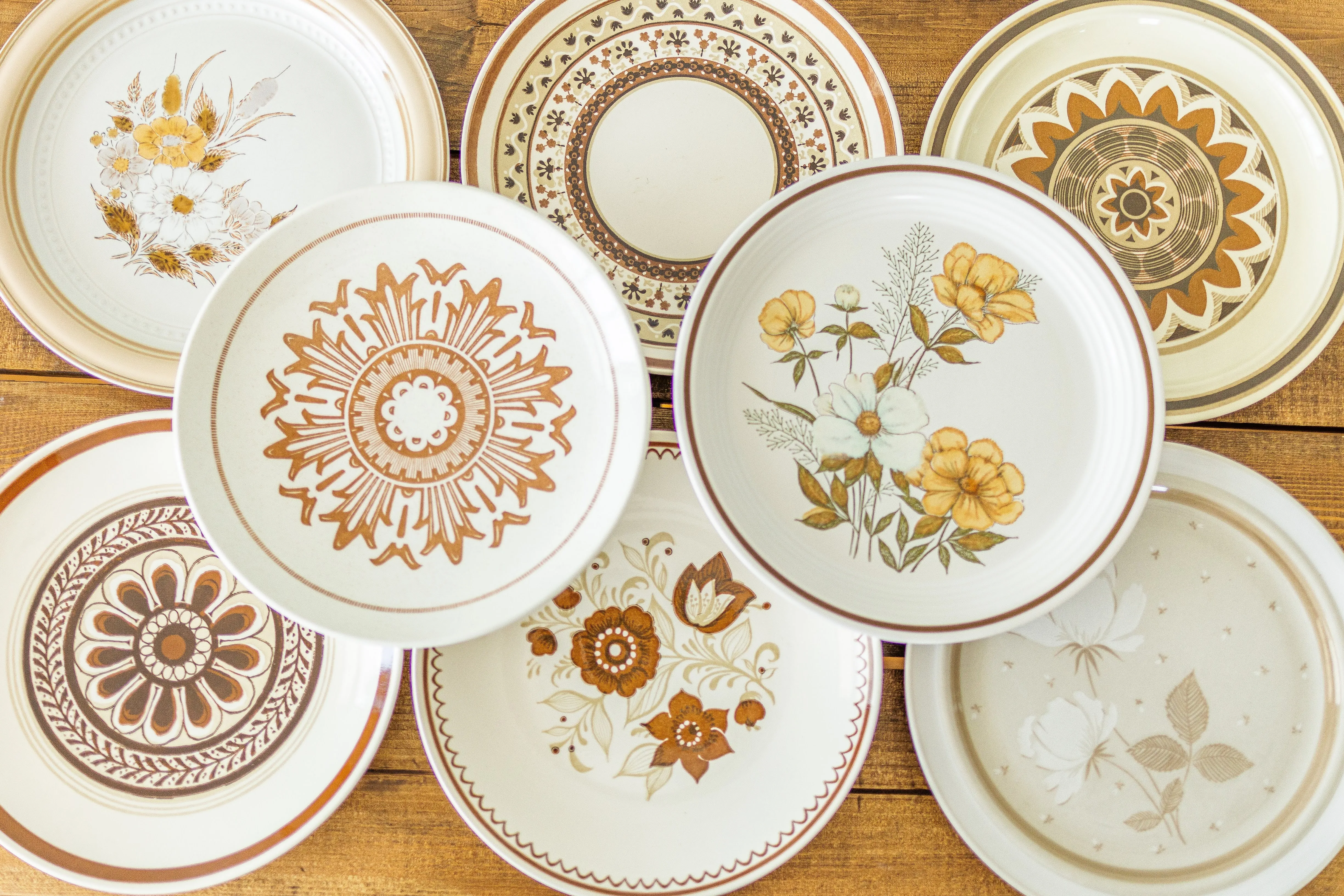 Brown Funky Boho Plate Collection