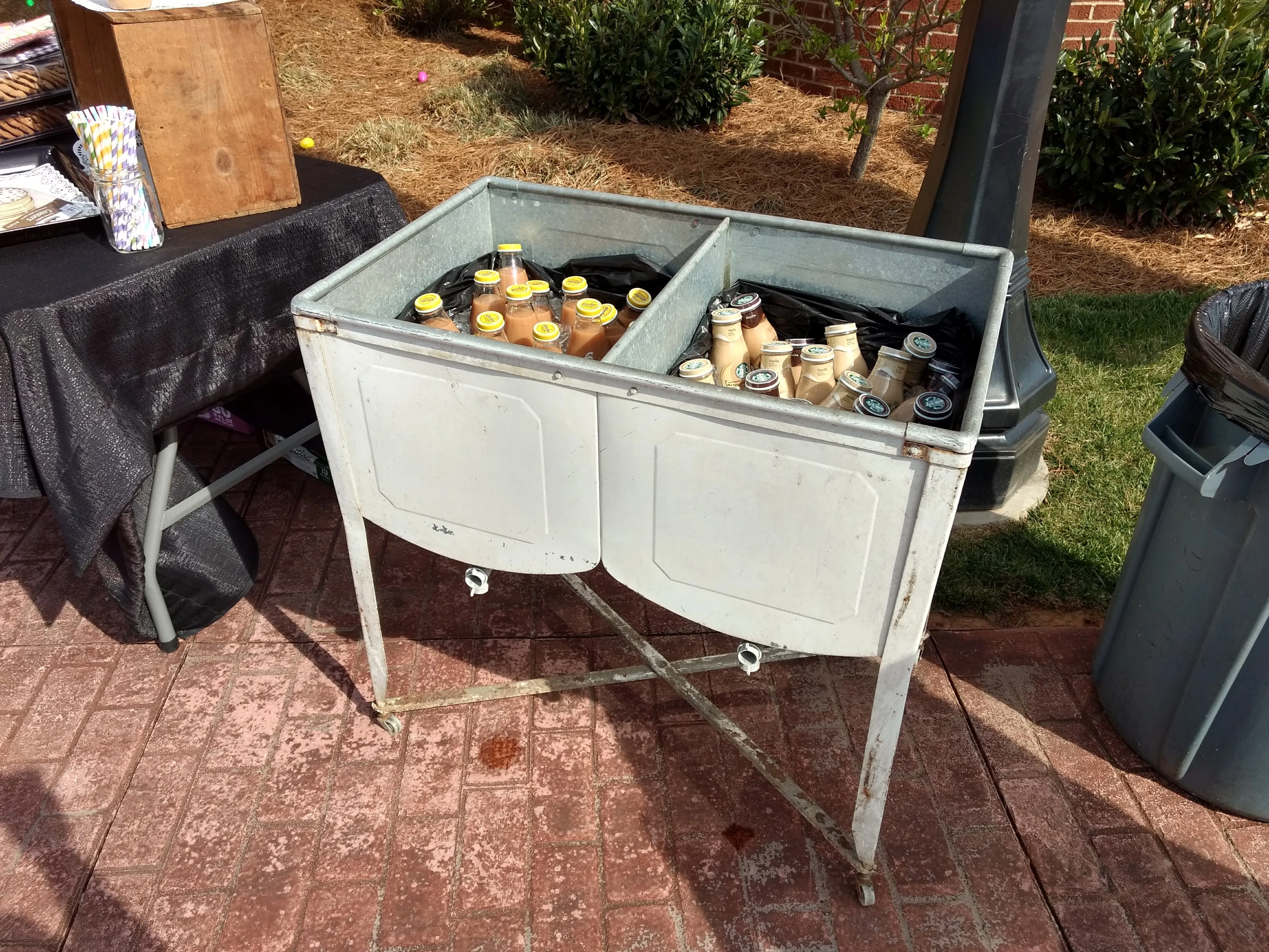 White Double Washtub