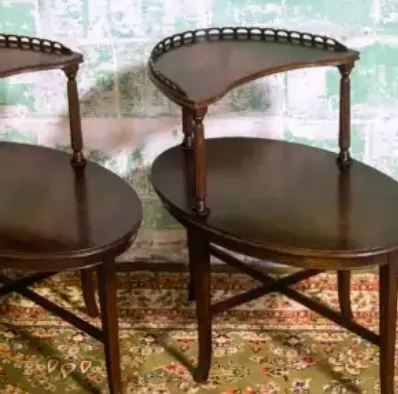 Ornate 2 Tier Accent Tables