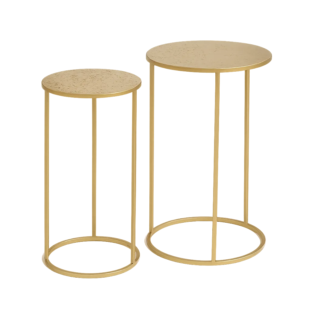 Gold Hammered Tables