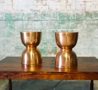 Copper Metal Side Tables