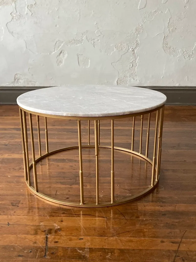 Marble and Gold Coffee Table