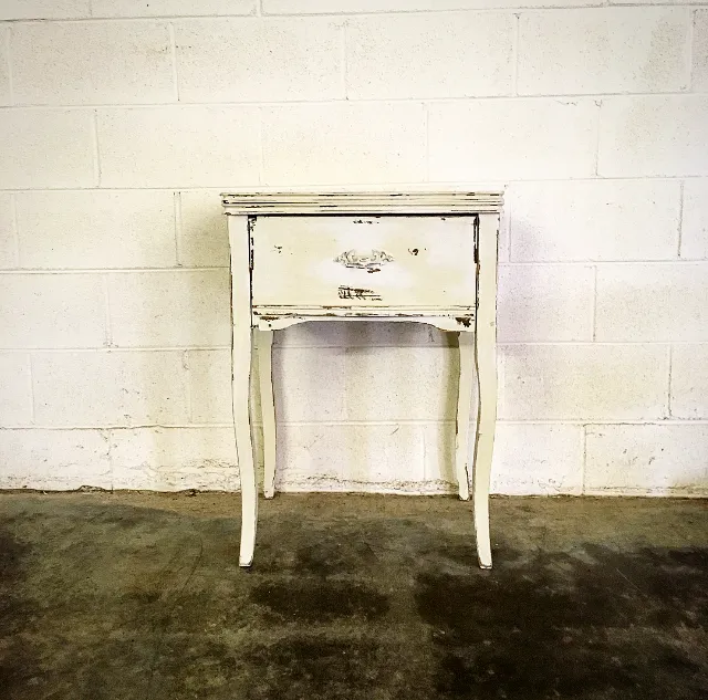 Cream and Sugar Sewing Table