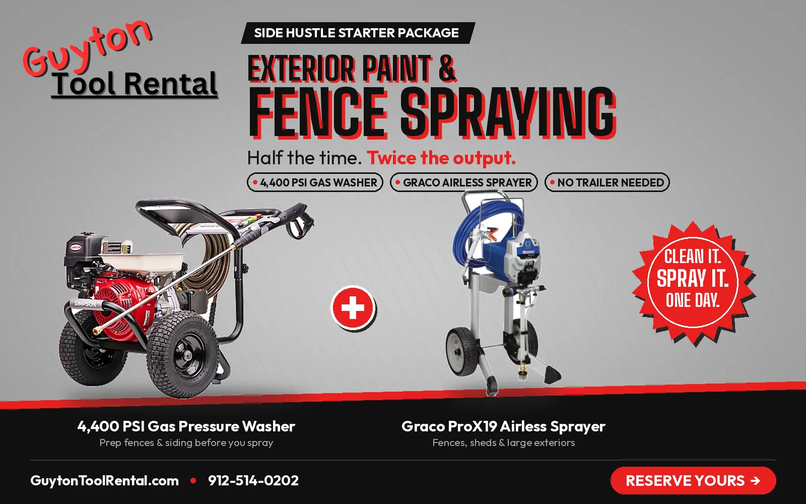 Exterior Paint & Fence Spraying Package