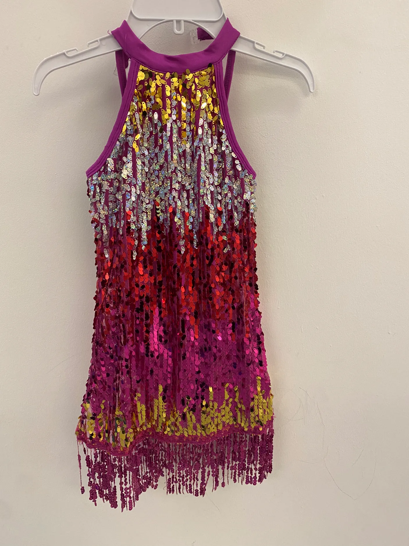 DC25 - PINK & GOLD SEQUIN DRESS