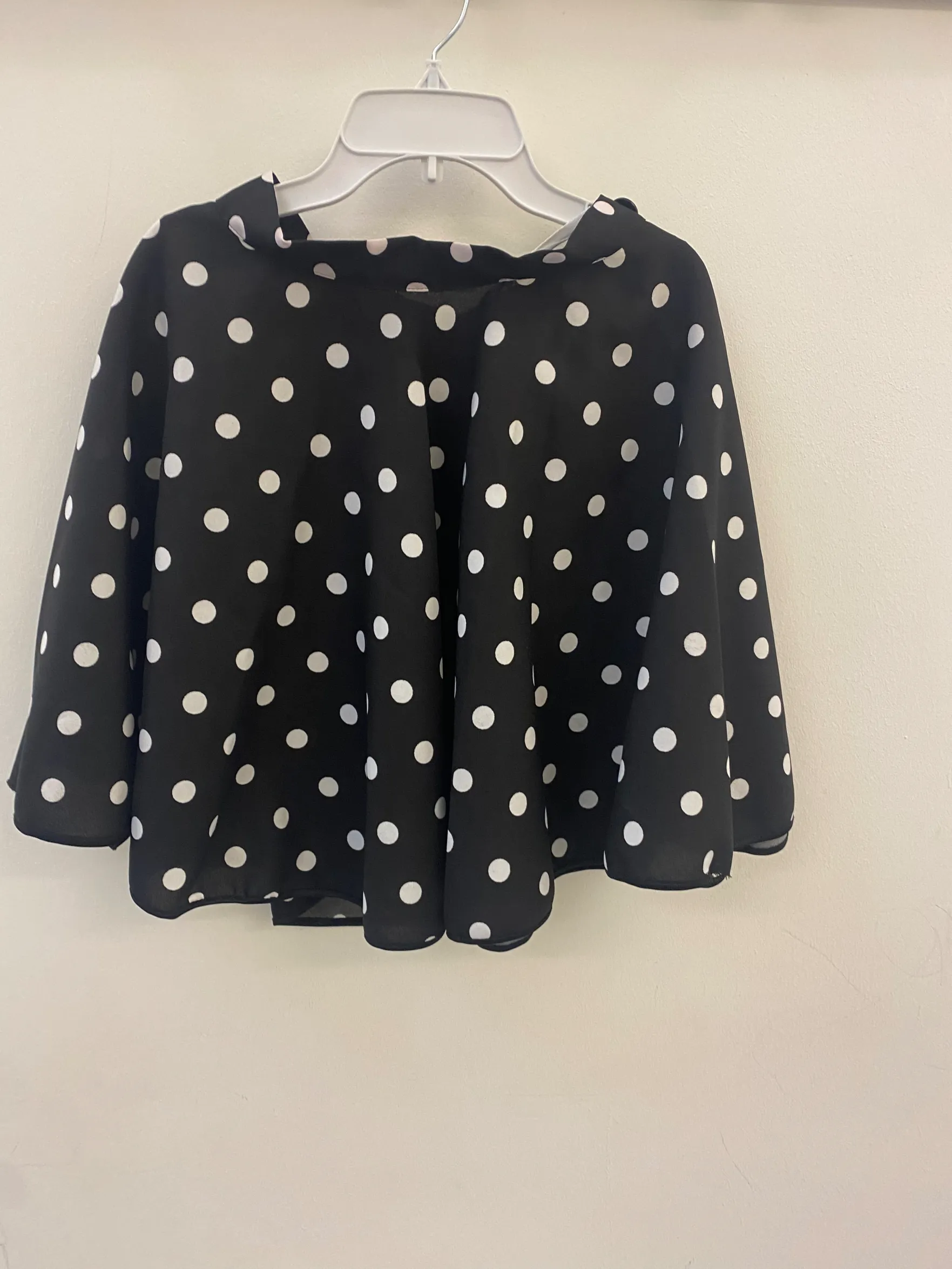 DC42 - SPOTTED SKIRT BLACK
