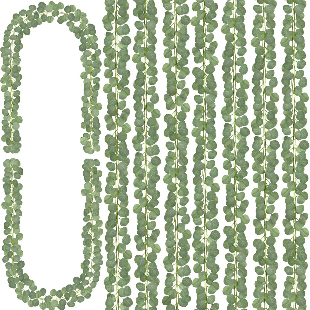 112ft Boho Eucalyptus Garland - 6 pcs