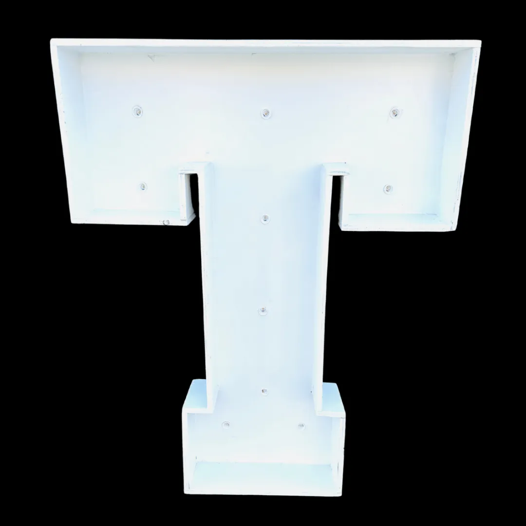 3ft Wood Marquee Letter - T