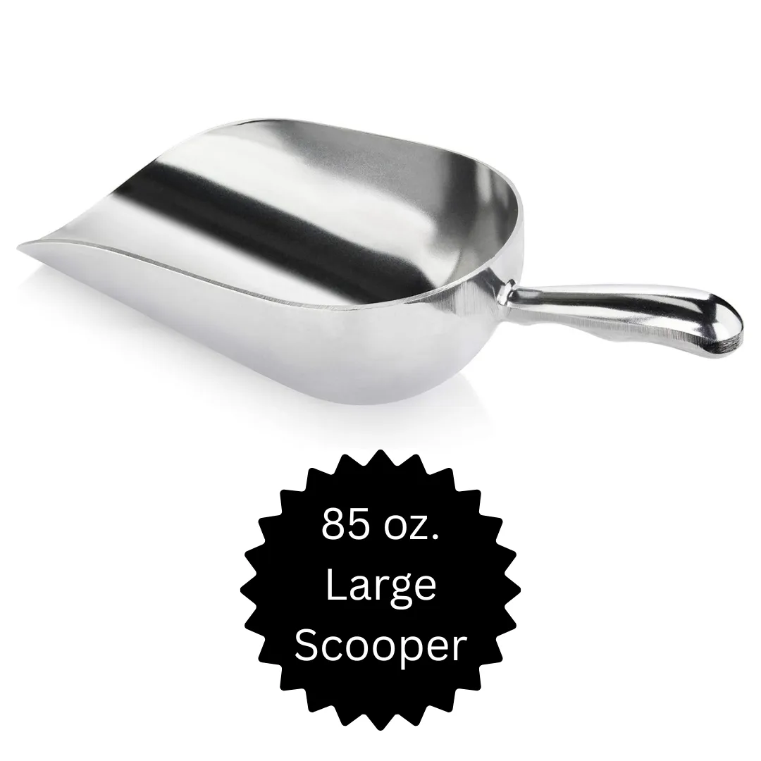 Large Ice Scoop - 85oz. Aluminum