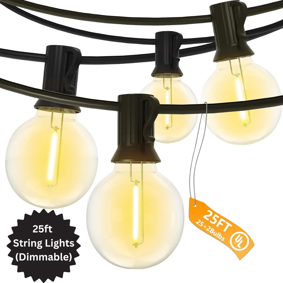 25ft Dimmable String Lights - Warm White