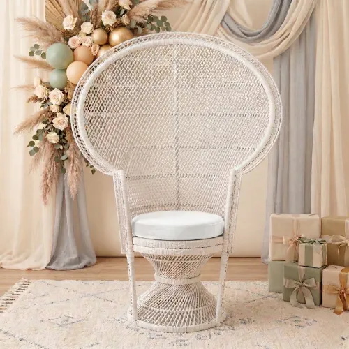 White Peacock Chair