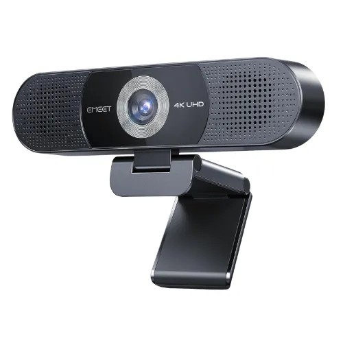 4k 3-in-1 Webcam with Microphone and Speaker
