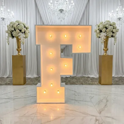 3ft Wood Marquee Letter - F