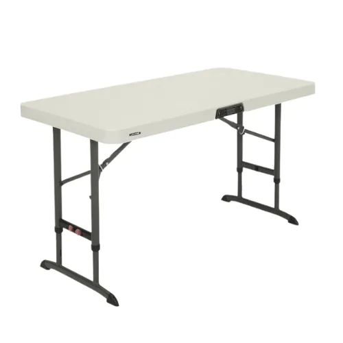 4ft  Adjustable Height Commercial Folding Table 
