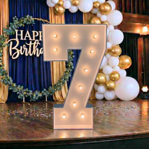 4ft Wood Marquee Number – 7