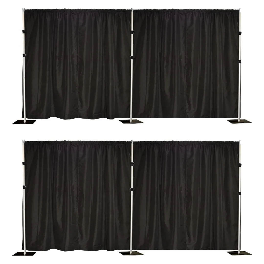 8ft x 40ft Black Pipe & Drape Stand