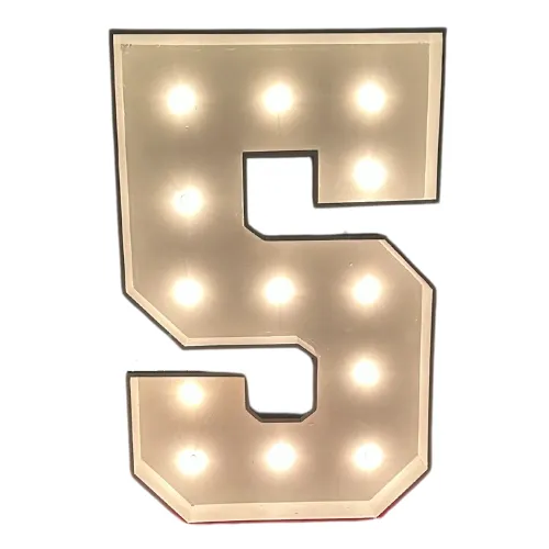 4ft Wood Marquee Number - 5