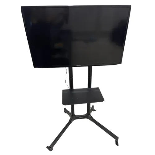 40" Smart TV on Mobile Cart with Remote
