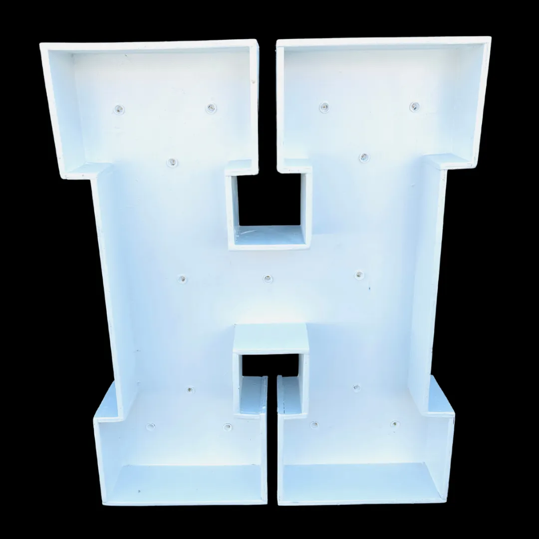 3ft Wood Marquee Letter - H