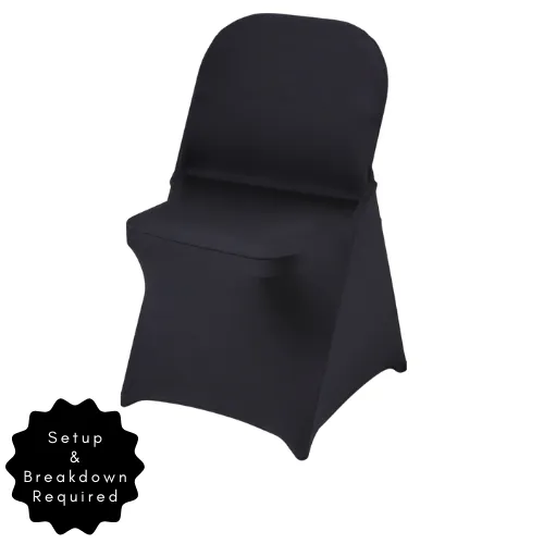 Black Spandex Chair Cover