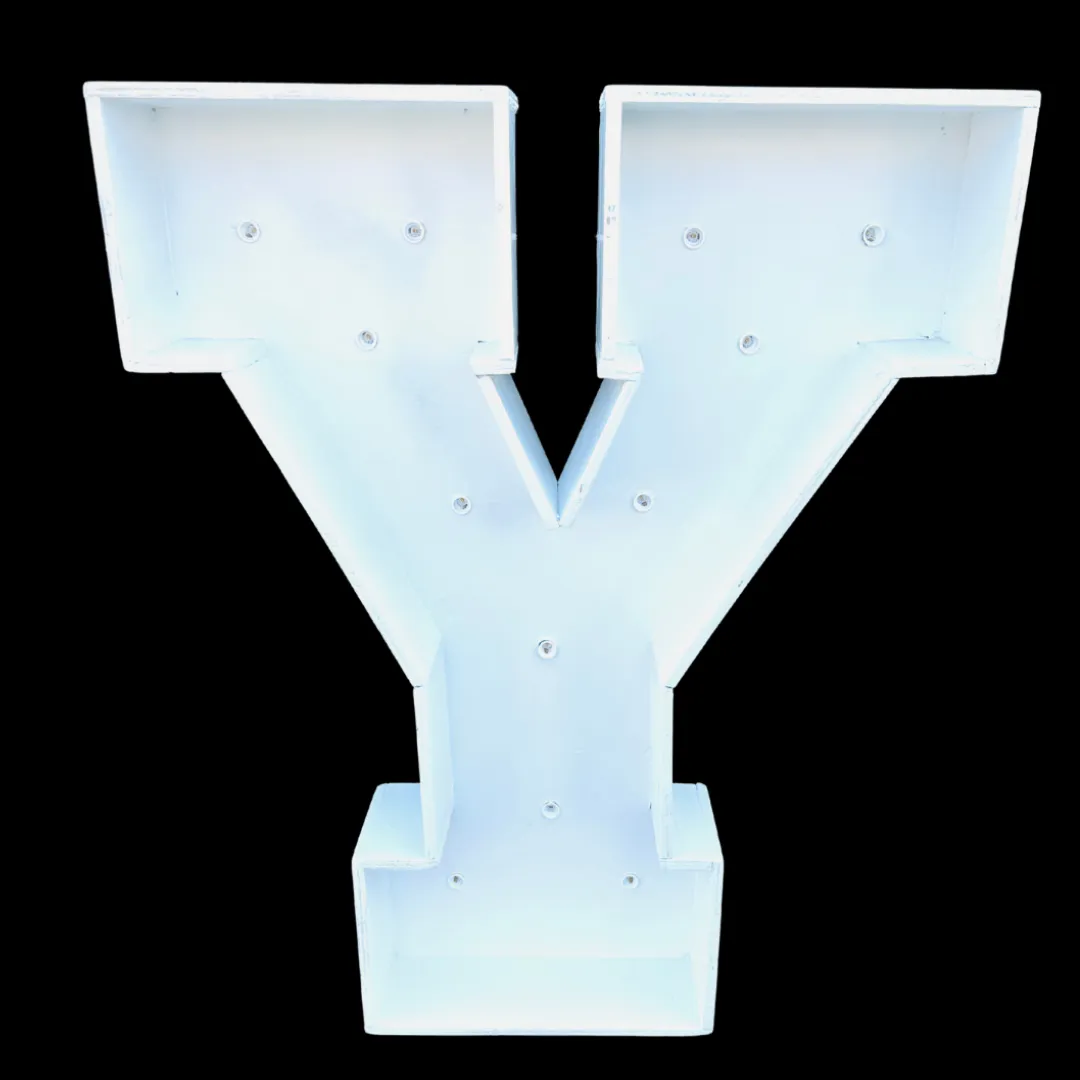 3ft Wood Marquee Letter - Y