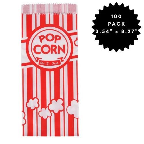 Popcorn Bags - 100 Pack