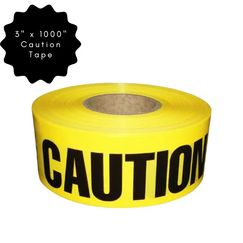 Caution Tape -  3" x 1000" 