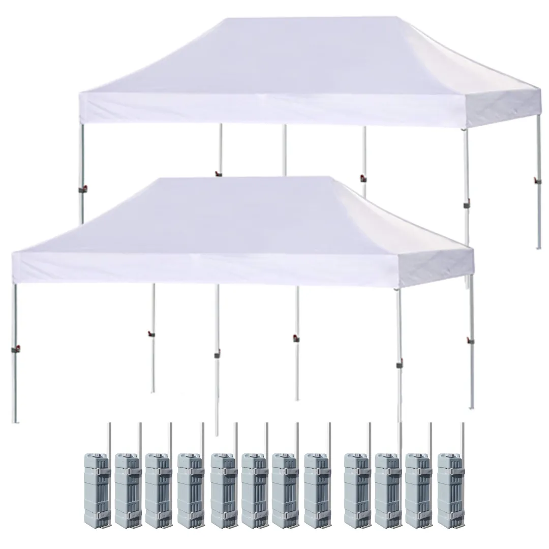 20ft x 20ft Commercial Pop-Up Canopy Tent - White