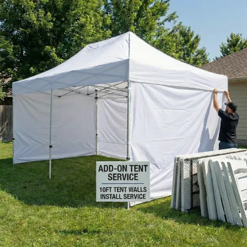 Add-on: 10ft White Tent Walls Install Service