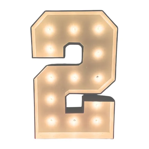 4ft Wood Marquee Number - 2