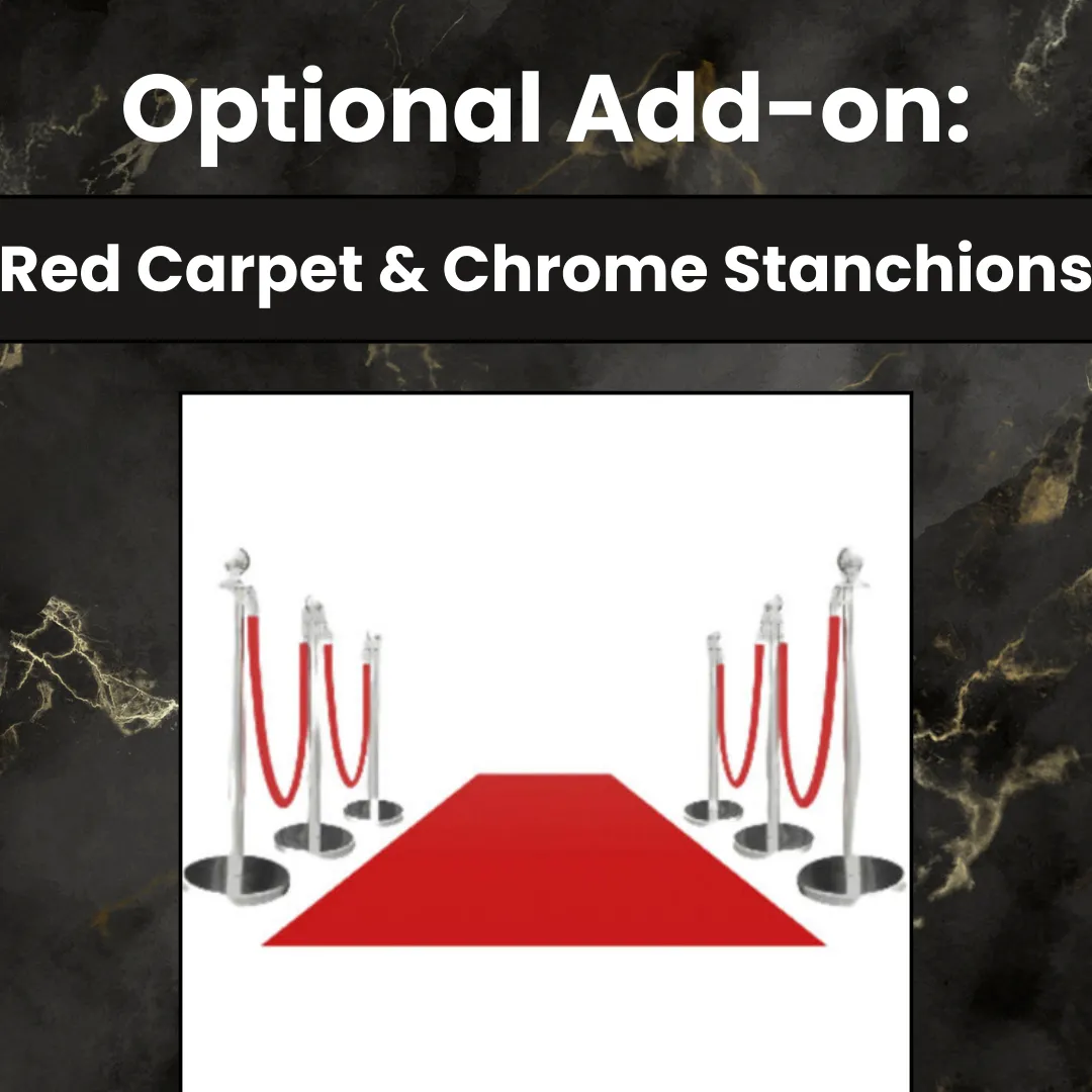 Add-on: Red Carpet & 6 Stanchions (Photo Booths Only)