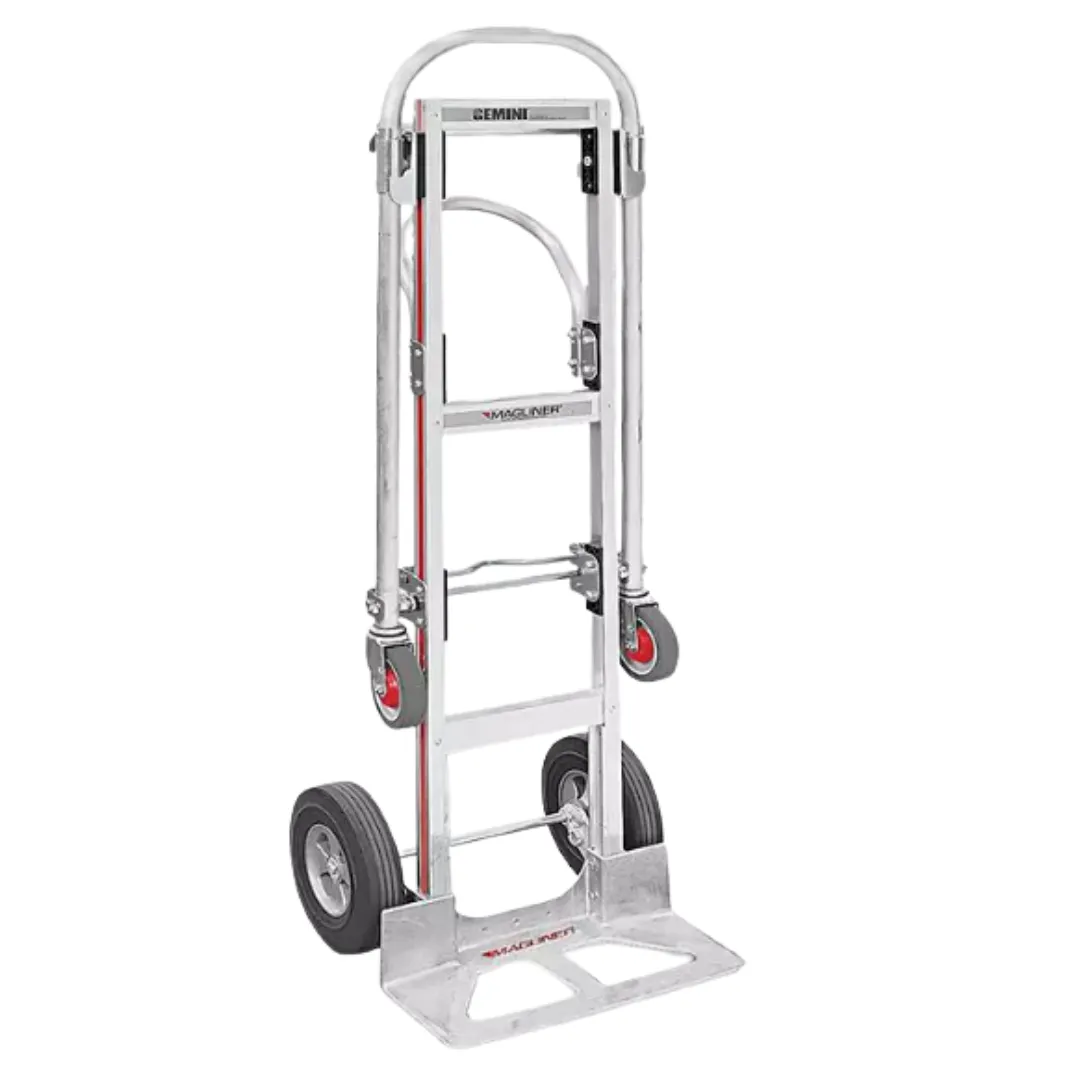 Magliner Convertible Aluminum Hand Truck - 1000lbs Flat, 500lb Hand Truck
