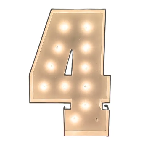 4ft Wood Marquee Number - 4