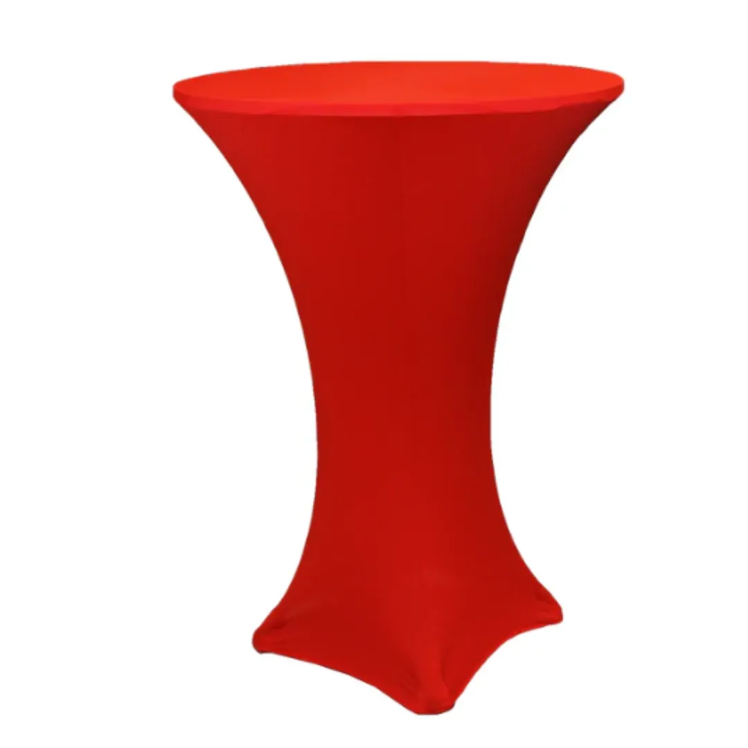 Red Highboy Spandex Linen Cover - 42" Cocktail Table