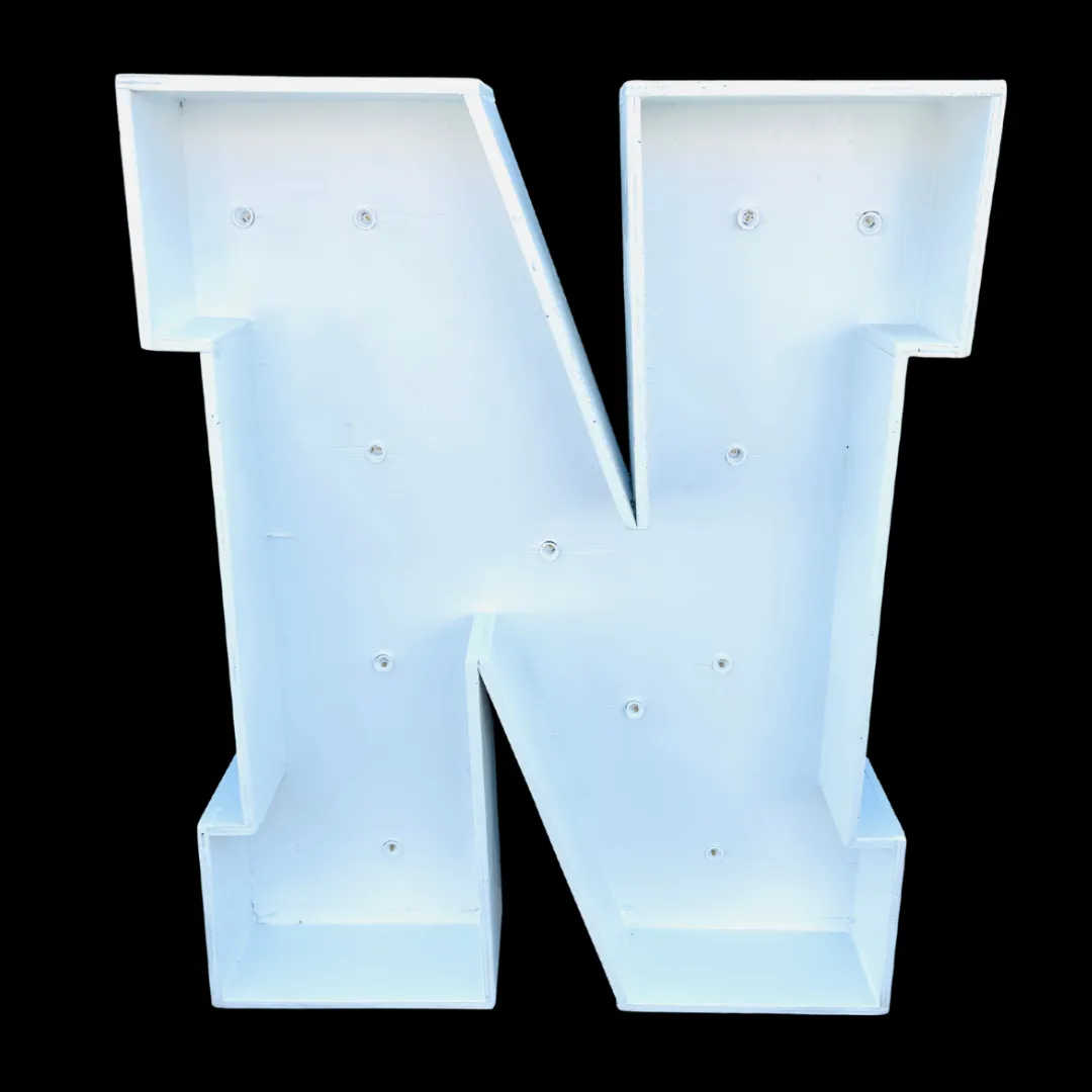 3ft Wood Marquee Letter - N