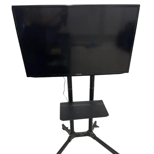 65" Smart TV on Mobile Cart with Remote