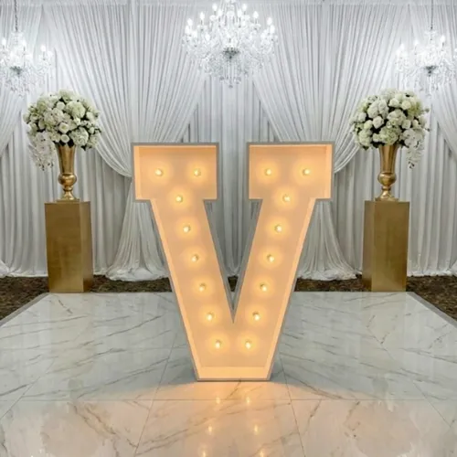 3ft Wood Marquee Letter - V