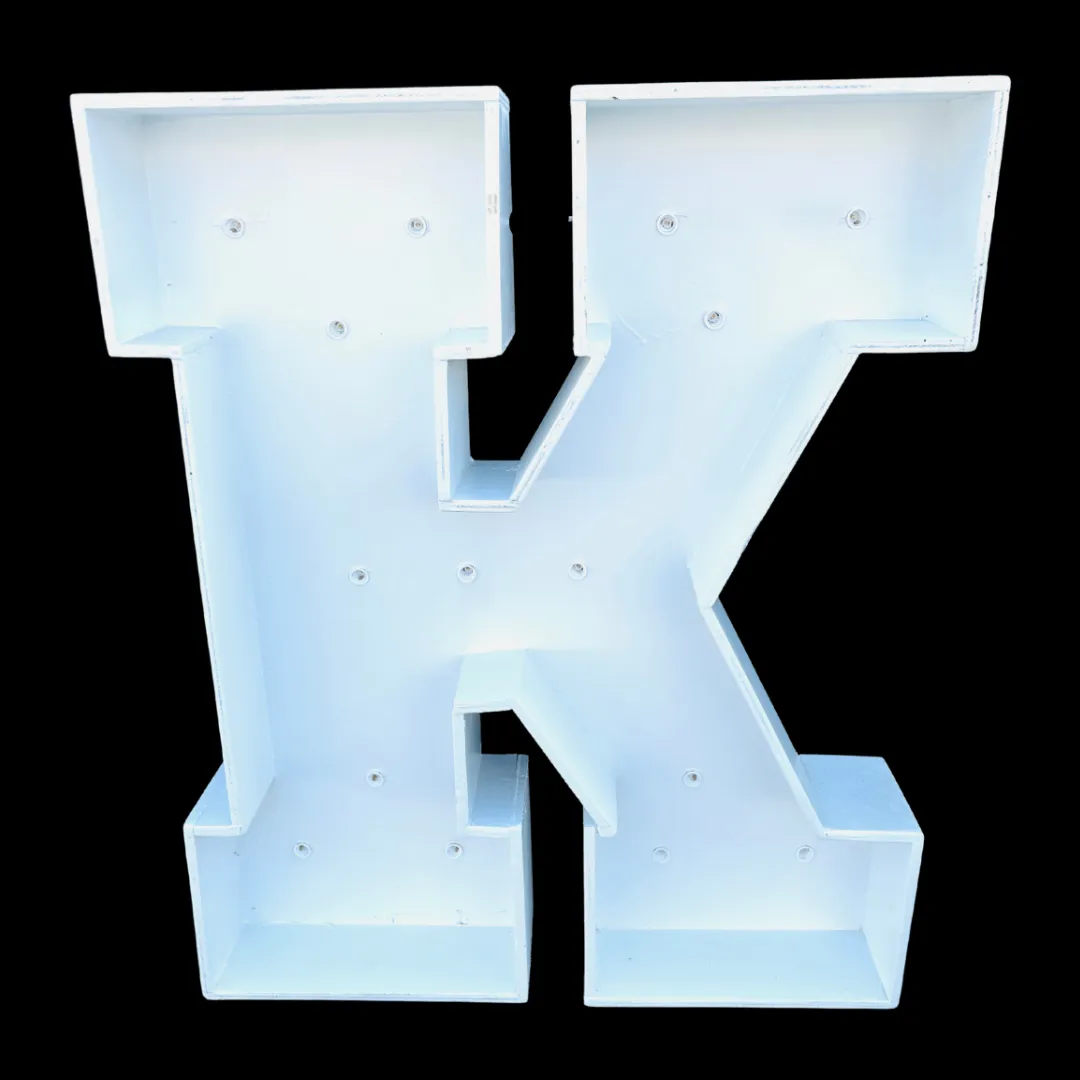 3ft Wood Marquee Letter - K