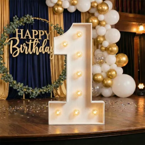 4ft Wood Marquee Number - 1